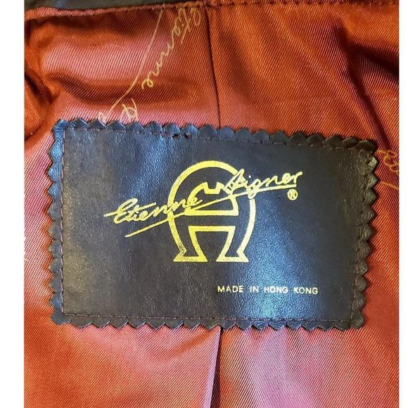 Etienne Aigner Leather Jacket - Picture 15 of 15